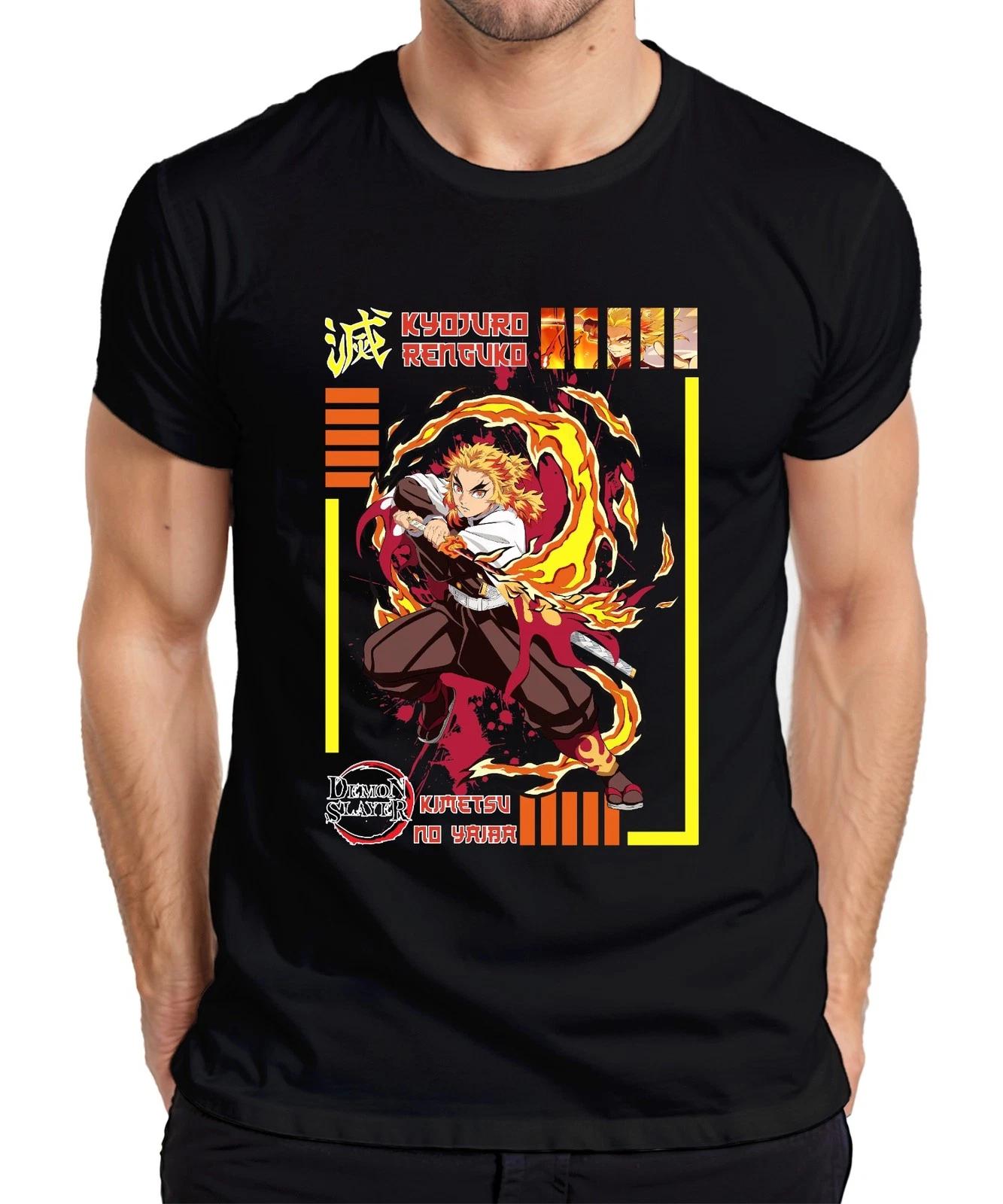 Kyojuro Rengoku Demon Slayer Kimetsu no Yaiba Flamme Hashira Herren T-Shirt S