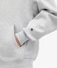 Reverse Weave Loose Fit Fleece-Lined Hoodie Light Grey