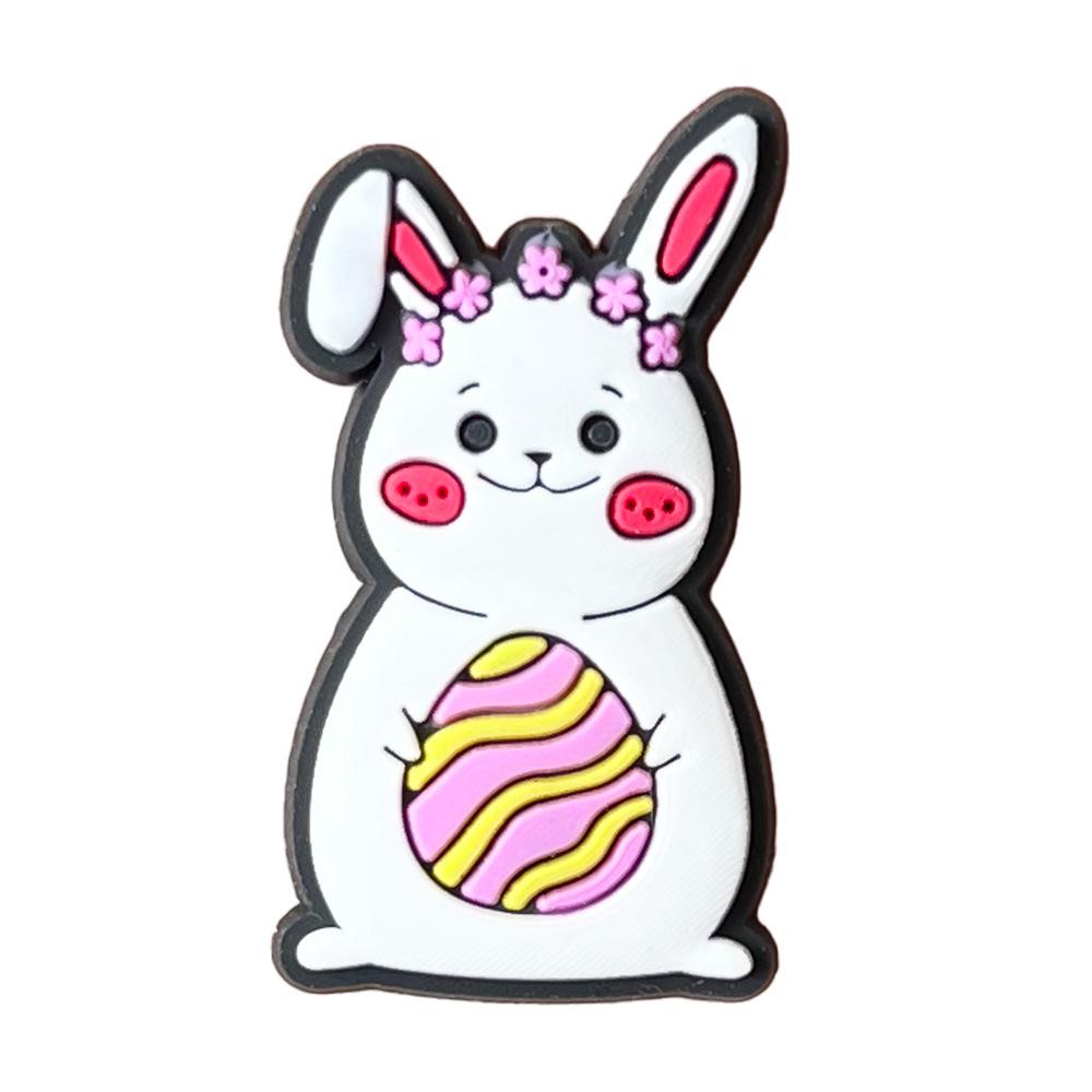 Easter Crocs Shoe Charms: PVC Soft Rubber DIY Decorations