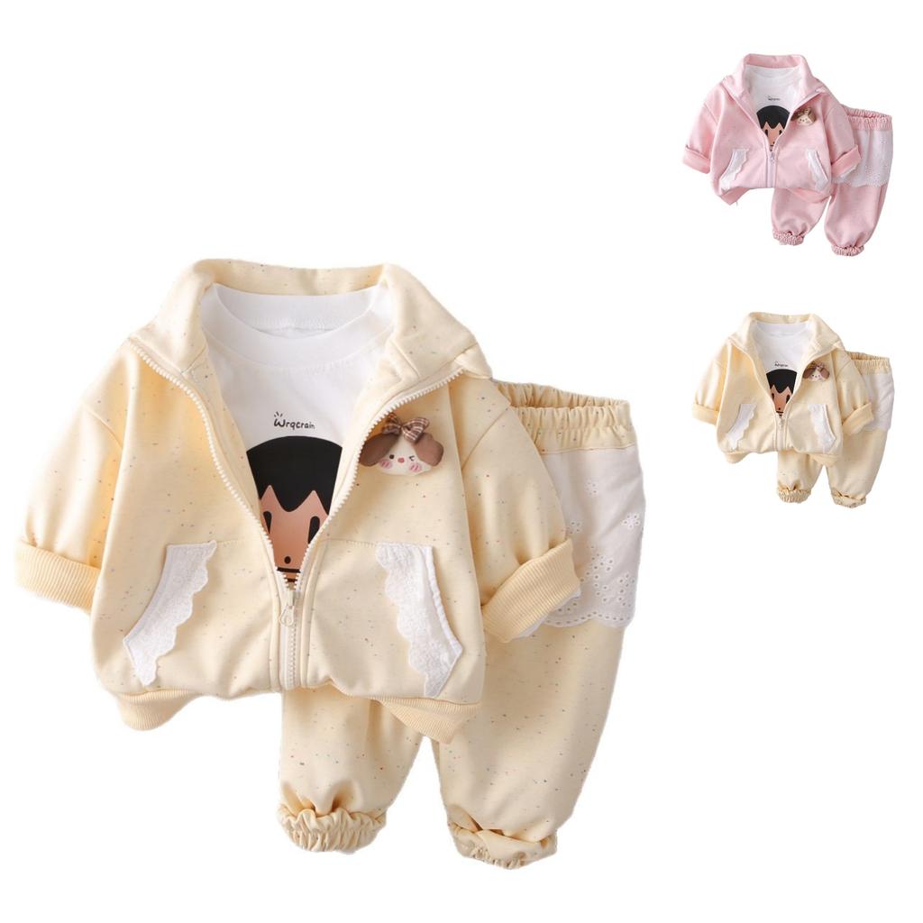 Kids Casual Long-Sleeve Set, Comfortable Daily Wear Outfits