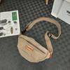 Women Canvas Bag Small Chest Bag Student Sports Waist Bag Men's Mobile Phone Bag