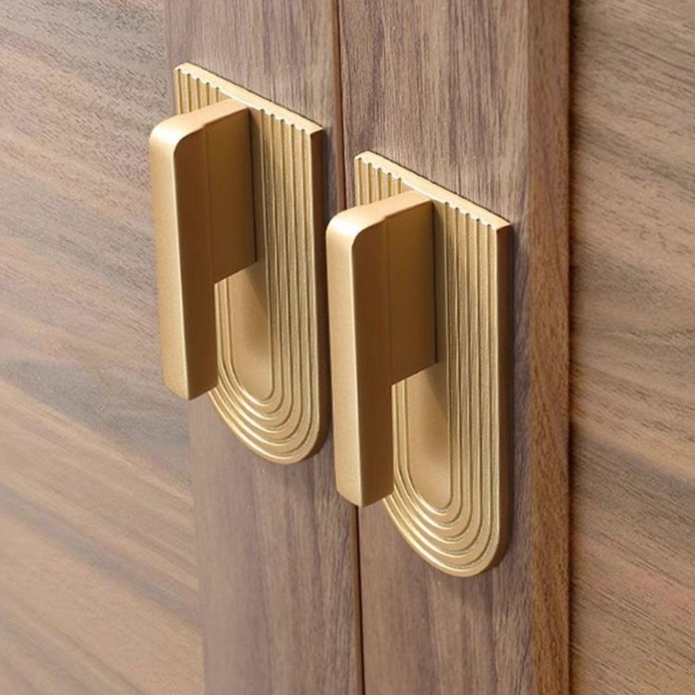 32mm Golden Cupboard Door Knob 16mm Drawer Knob Modern Minimalist Furniture Handle  Wardrobe