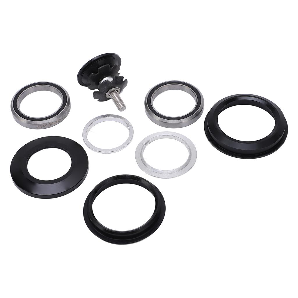 Bike Headset Bearings CNC Process Low Noise Rust Proof Road Bike Double Sealed Bearing Headset for 44‑50.6mm Frame