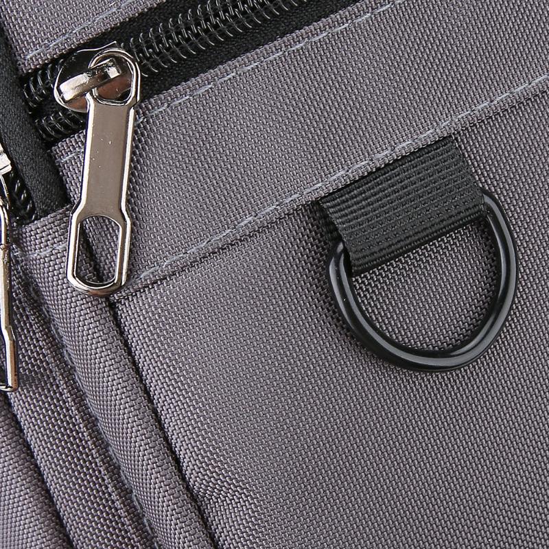 Pánská protikrádežová business taška přes rameno - Odolný kancelářský kufřík s více kapsami na zip