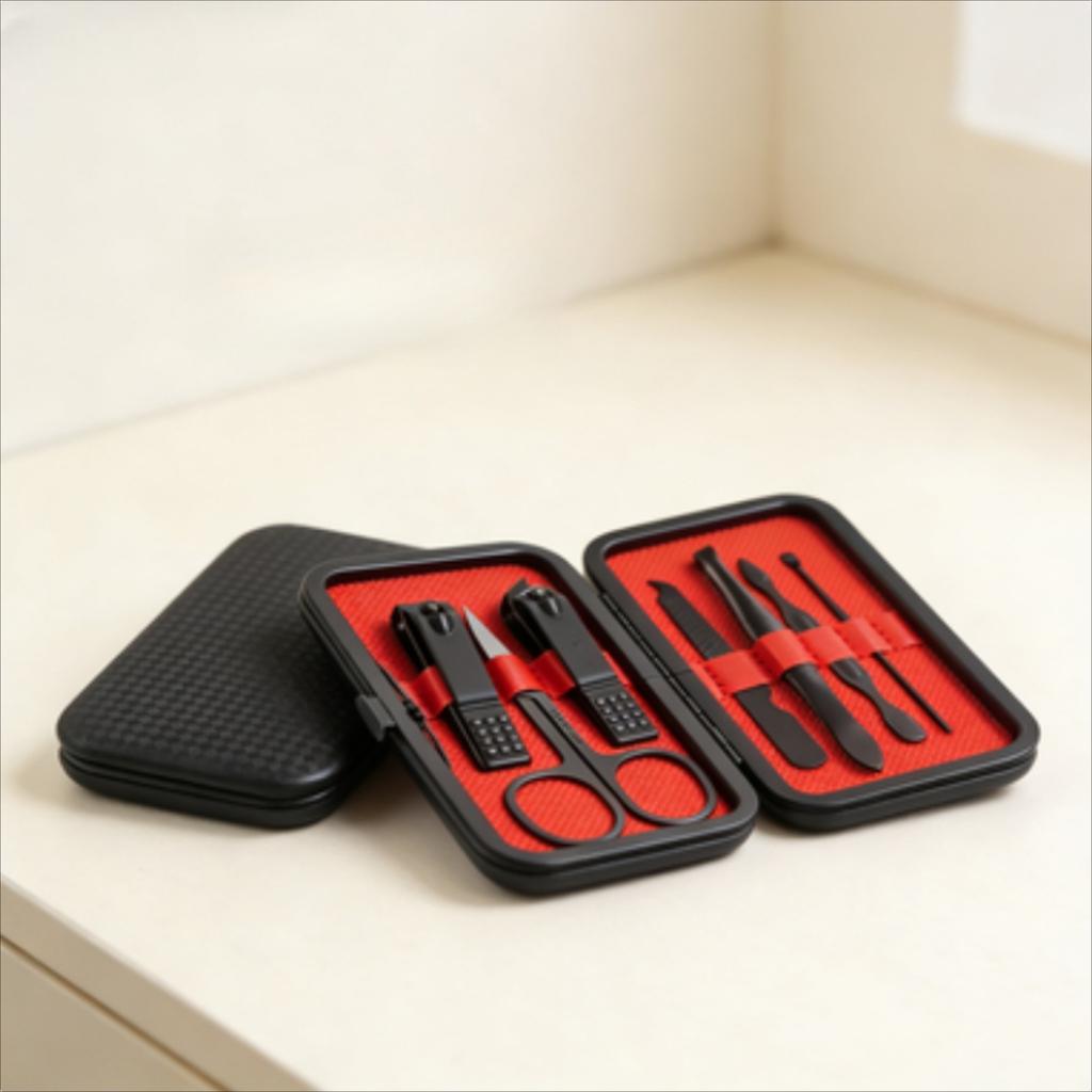 Xiaomi Black And Red Nail Clipper Set, Including Nail Clippers, Nail Clippers Manicure Tools Cuticle Nippers Suitable for Toenails