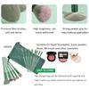 13PCS Four Seasons Green Makeup Brush Green Makeup Quick Drying Makeup Brush Set Super Soft powder blusher Powder Brush