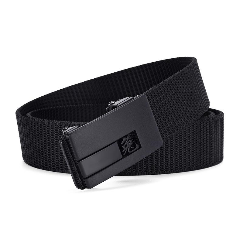Zodiac Toothless Canvas Belt Simple Automatic Buckle Imitation Nylon Belt Casual Men'S Belt