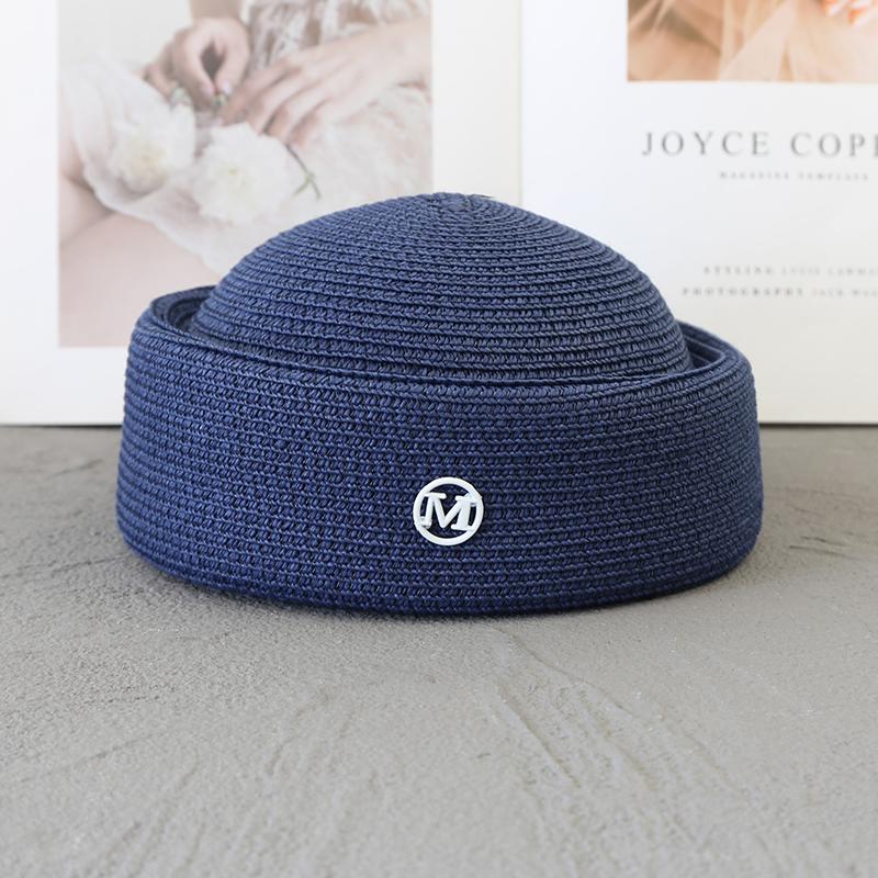 Cappello a cloche di paglia Berretto estivo Cappelli da sole Fedora retrò giapponese per il giardinaggio Moda hostess Cappelleria Fascinator Cappello da pittore di design