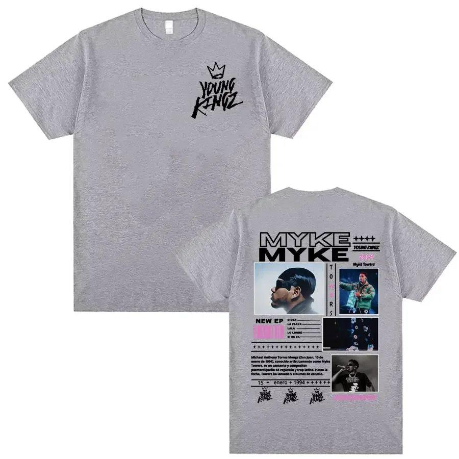 Autumn and Winter Innerwear Streetwear Hip Pop Vintage Street T-shirt Rapper 2025 Tour Merch T Shirts Men Women Casual Cotton