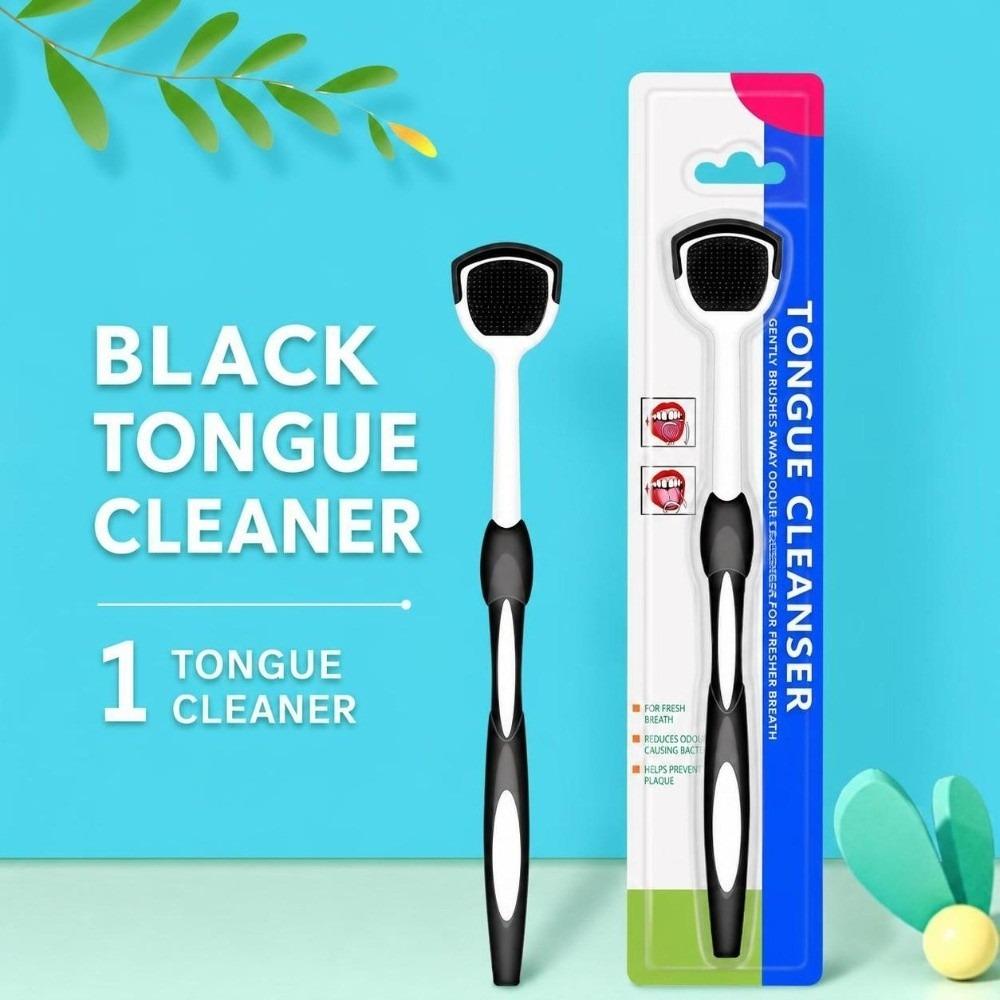 Plastic Tongue Scraper Portable Freshen Breath Tongue Scraper Tongue Brush Cleaner For Oral Care