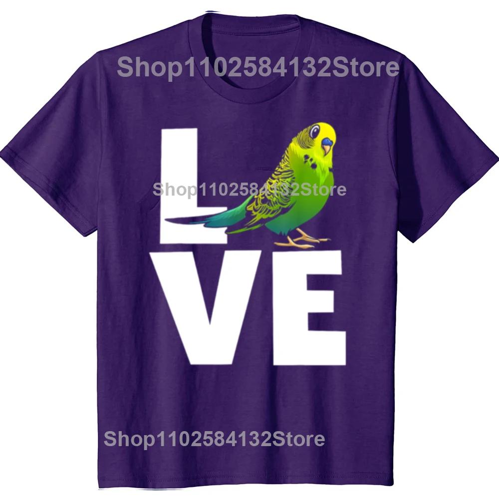 Funny Cute Budgerigar Design For Men Women Budgie Parakeet Animal T-shirts Fashion Casual Tshirt Cotton Loose Oversized T Shirt