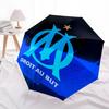 OM Logo, Marseille Football Club- Automatic Opening and Closing, 8-rib Structure Portable Umbrella, Suitable for Men and Women in All Season