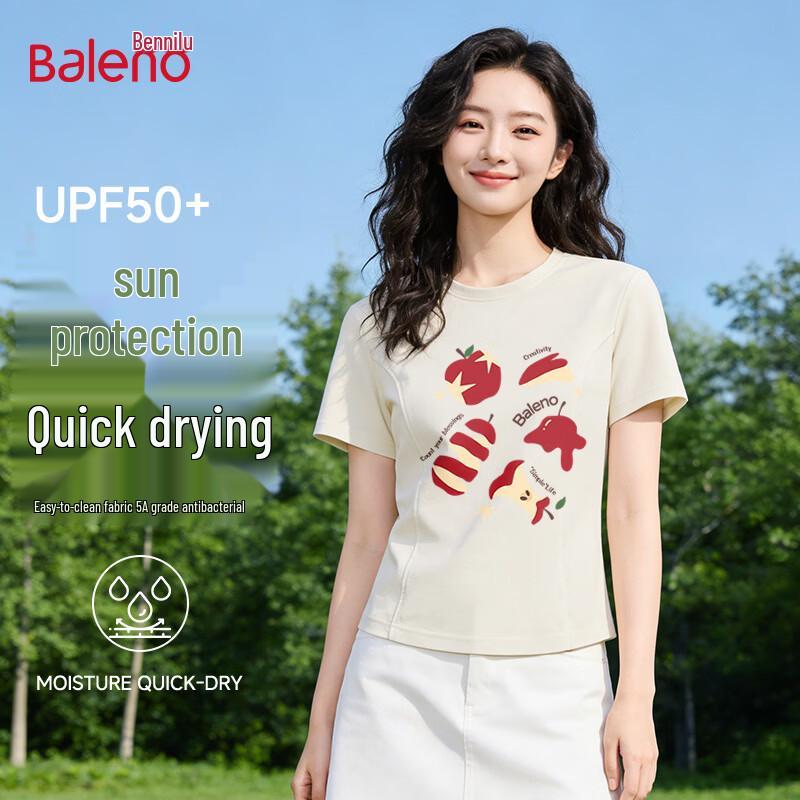 Baleno Women s Quick-Dry Letter Print T-shirt 2XL