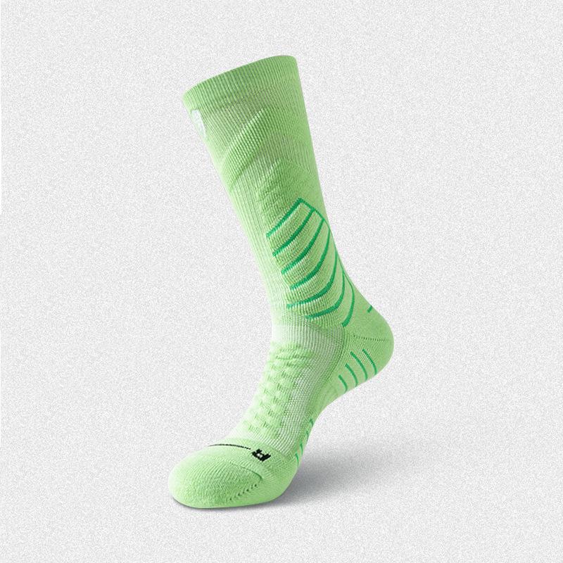 Herren Plus Size Elite Basketball & Badminton High-Top Lange Dicke Socken