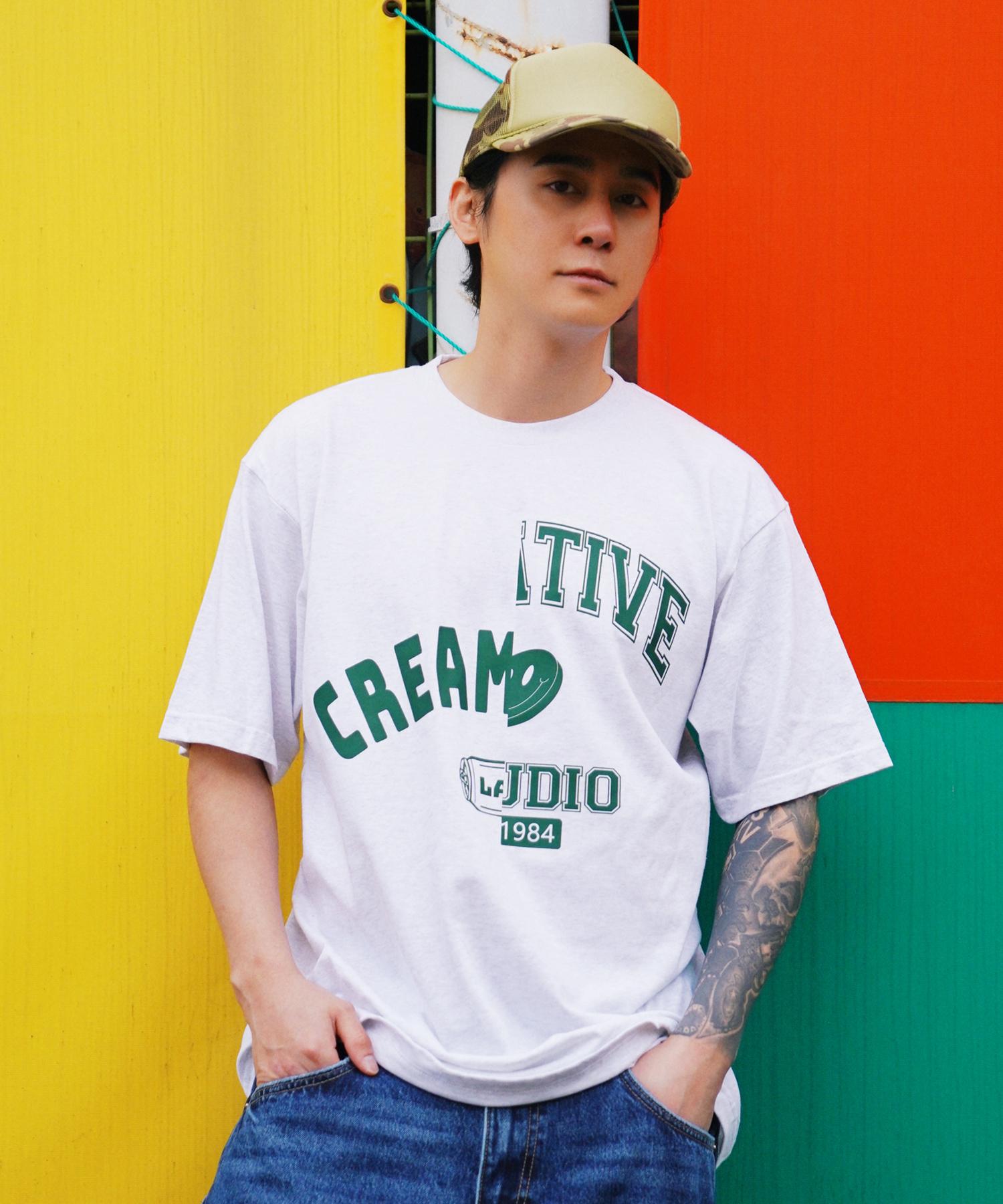 Cream Soda Lab 1984 Creative Short Sleeve T-Shirt Light Grey Green L