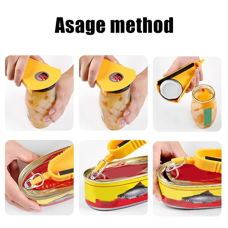 1PC Creative Multi-function Bottle Opener Jar Opener Off Bottle Twist Grip Opener Quick Everyday Use Easy Opening Bottle Opener