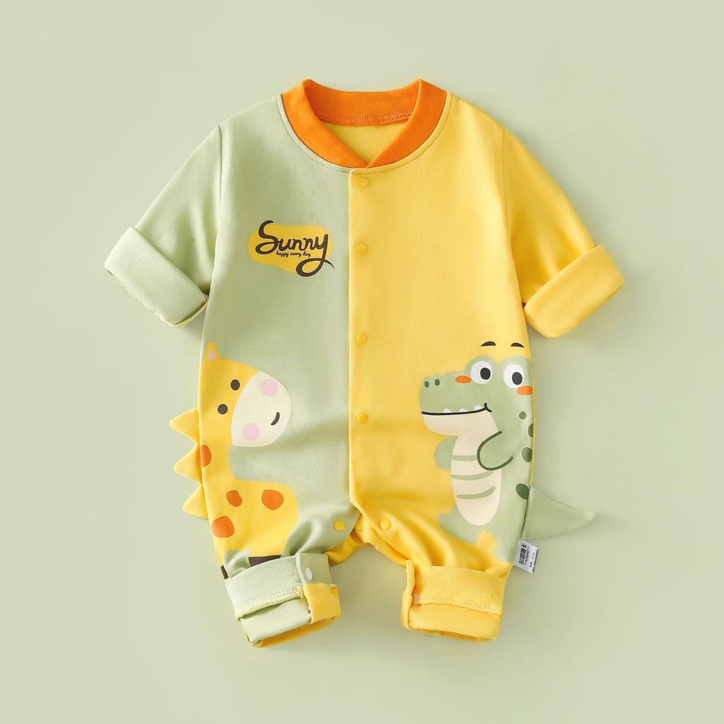 Newborn Unisex Cotton Rompers: Long Sleeve Onesies for Spring & Autumn