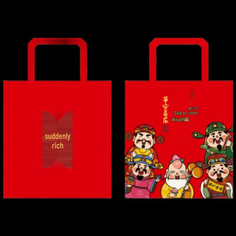 Caishen God of Wealth Canvas Tote Bags (Pack of 20)