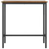 Vintage Wood Table 100 x 40 x 100.5 cm Engineered Wood and Steel