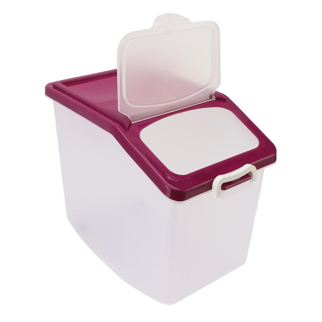 Rice Container Sealed Clear Rice Dispenser Flour Storage Bin with Cup For Holding Flour Kitchen Grain Dry Food Pet Food