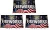 Fireworks Letter Pattern Polyester Festival Flag For Outdoor Decoration And Special Occasions