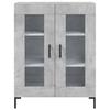 Highboard Concrete Grey 69.5 x 34 x 180 cm Engineered Wood