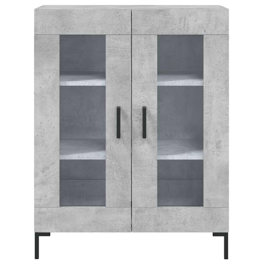 Highboard Concrete Grey 69.5 x 34 x 180 cm Engineered Wood