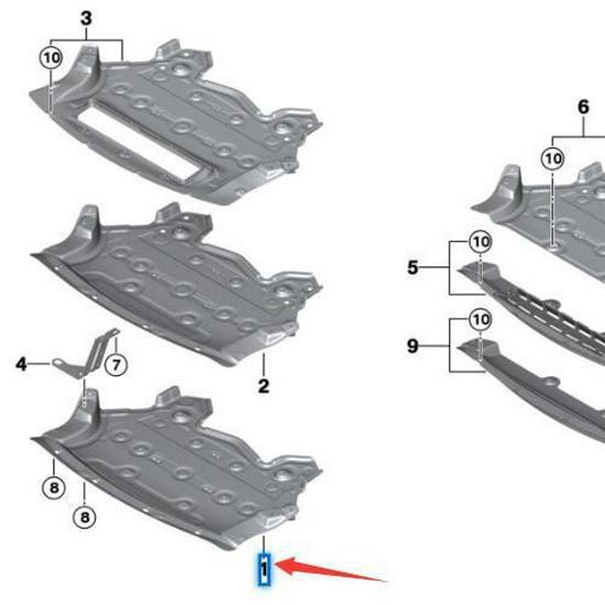 BMW X5 F15/X6 F16 Motorskydd