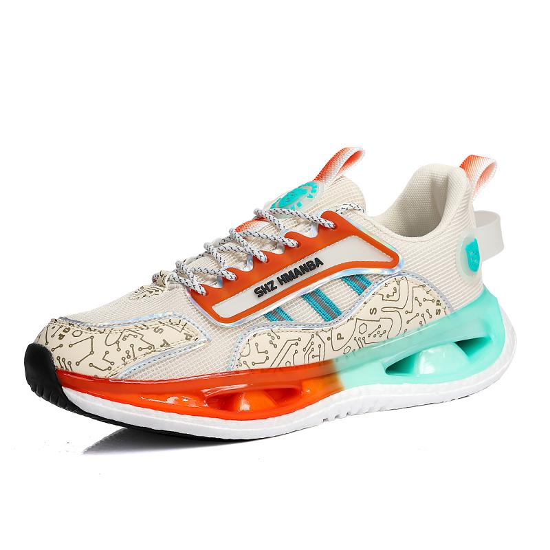 

Новые кроссовки для бега с попкорном для пар, спортивная повседневная обувь с мягкой подошвой для мужчин и женщин 36