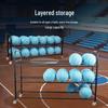 4-Tier Thickened Stainless Steel Sports Ball Storage Cart