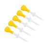 5 PCS Golf Rubber Tee Yellow Smooth Surface Shoot Better Scores Golf Tees Kit for Golf Trainning
