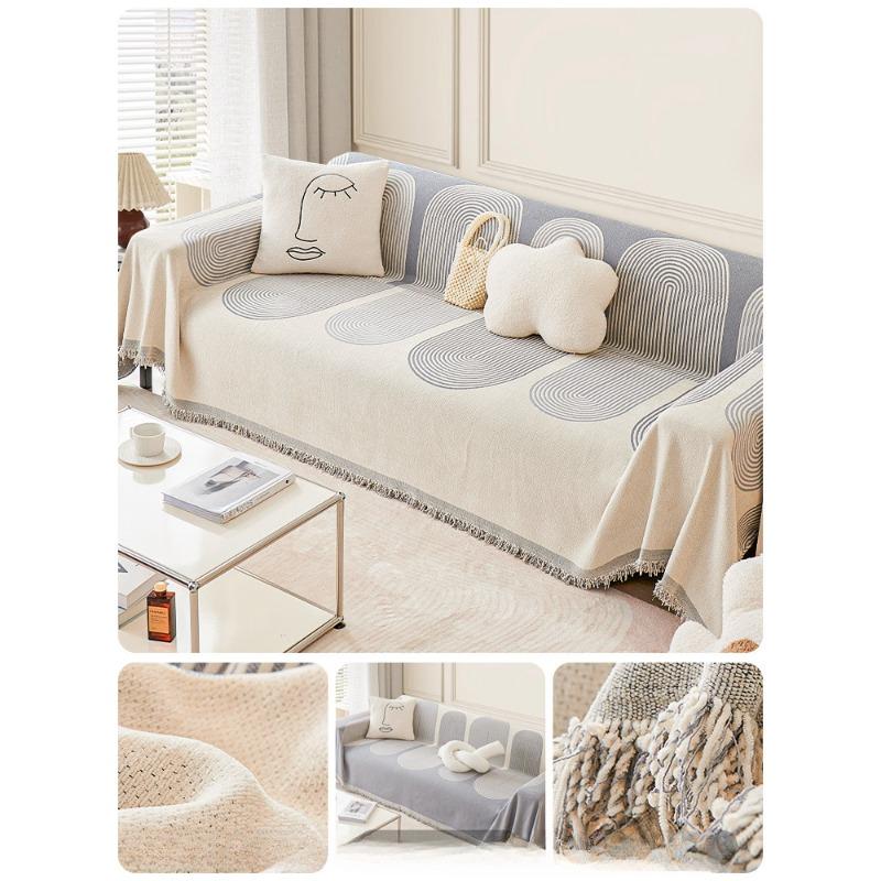 Chenille Sofa Cover Cloth Full Cover Four Seasons General Purpose Sofa Cushion Non-slip Leather Sofa Cover
