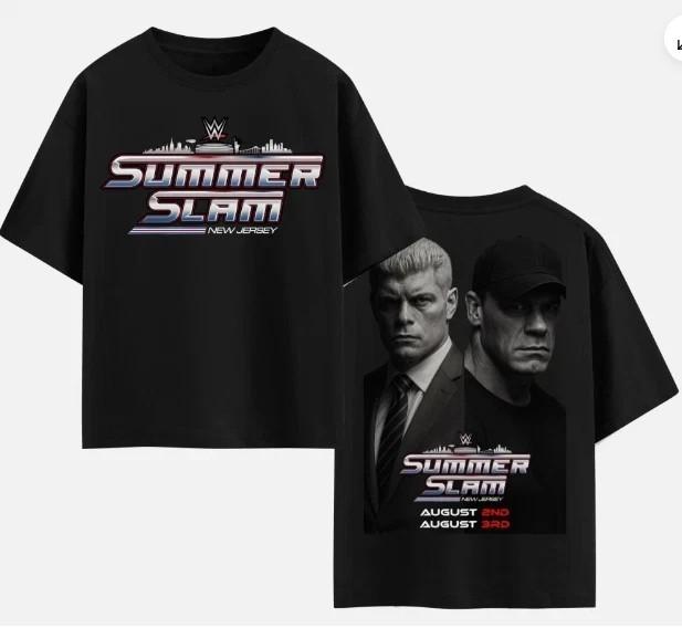 

WWE Summerslam 2025 New Jersey 2025 Date And Time Unisex T-Shirt Size XL