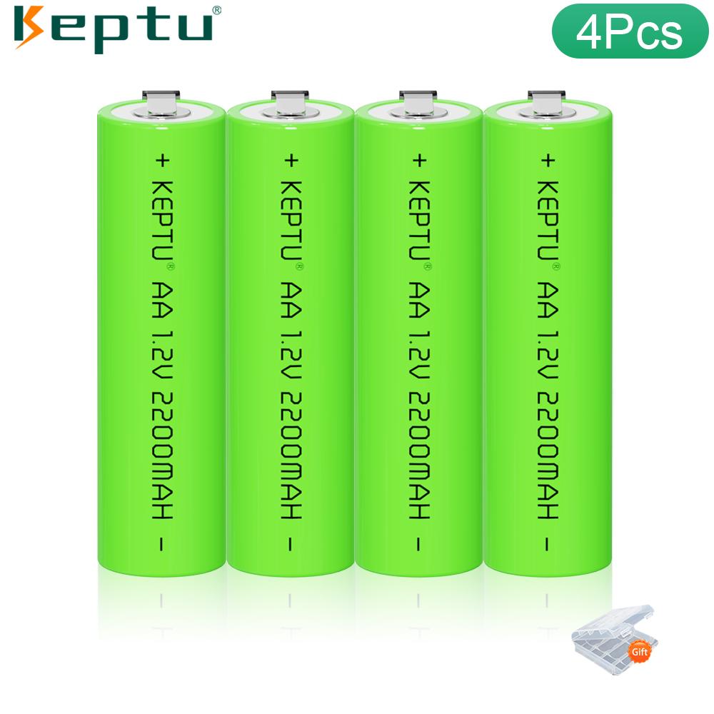 AA Rechargeable Battery 1.2V Ni-MH 2200mAh with Welding Tabs, for Electric Shavers & Toothbrushes