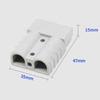 Replacement Battery Cable with SB50 End and Eyelet Hardware for Vehicle Wiring, Marine Use, and Solar Charging