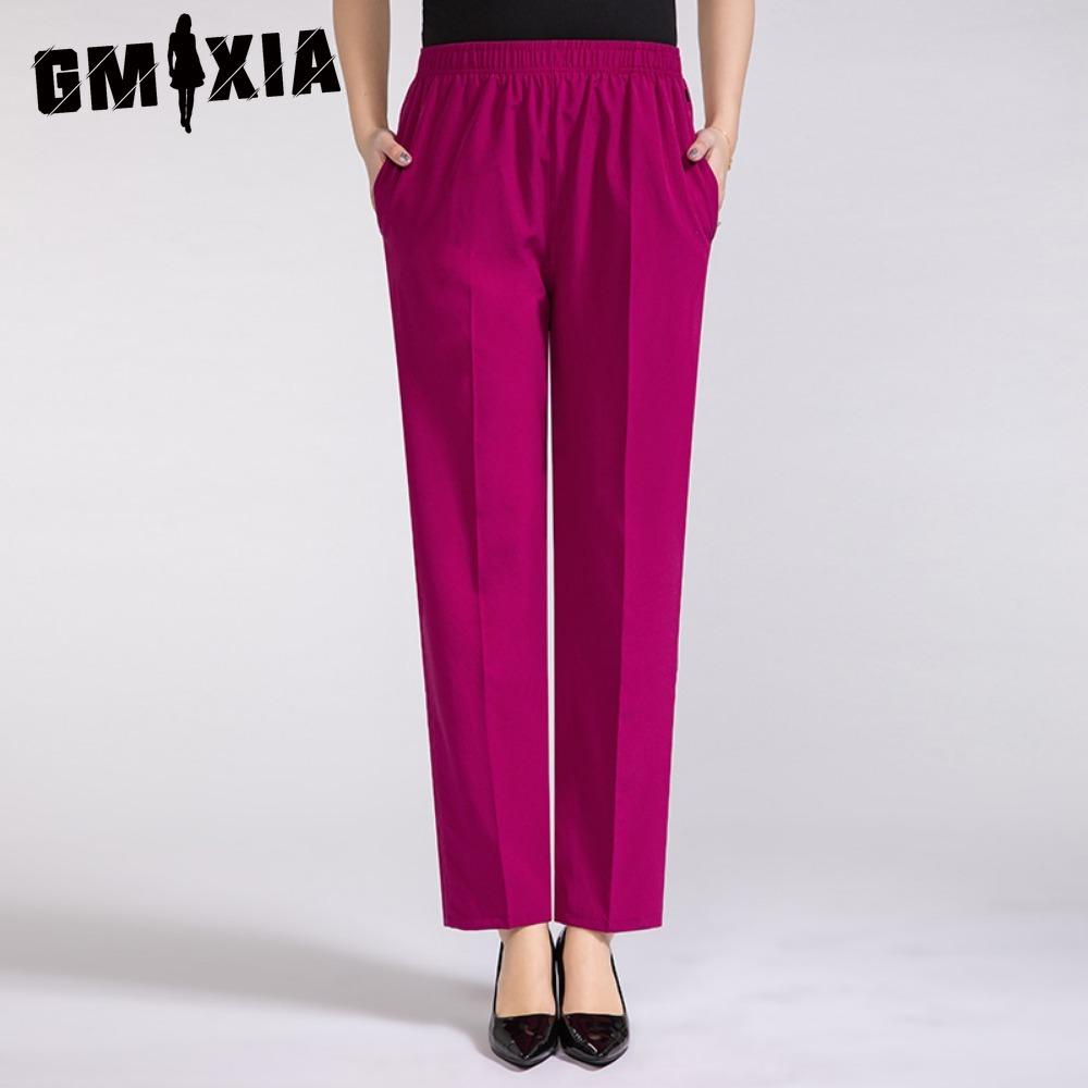 

GMXIA Женские модные повседневные брюки и капри с однотонным принтом XXXXXL розовый