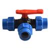Multipurpose 32mm Plastic Pipe 3 Way Round Valves Convenient for Garden Hose Easy Installation and Water Control