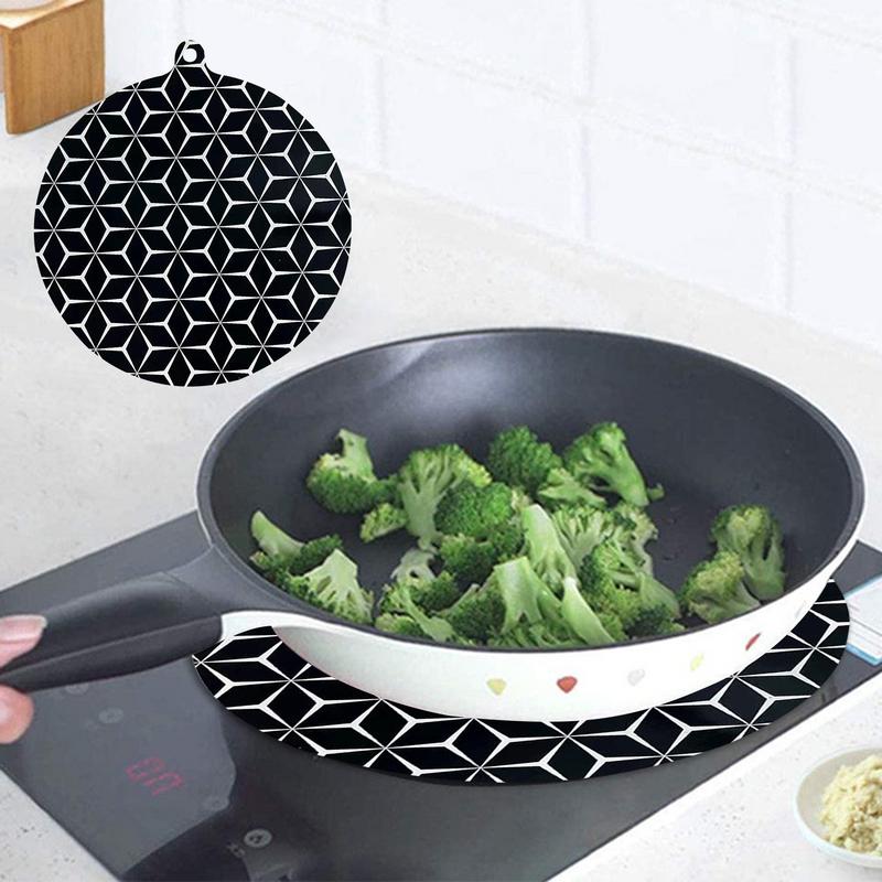 1 tapis de table de cuisson à induction, protection contre les rayures pour cuisinière à induction, tapis multifonctionnel en silicone, set de table isolé thermiquement