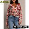 Women's Fashion Casual V-Neck Long Sleeve Blouses & Shirts