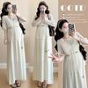 Spring/Summer 2026 Maternity Cover-Up Top & Camisole Dress: Vacation Style Two-Piece Set