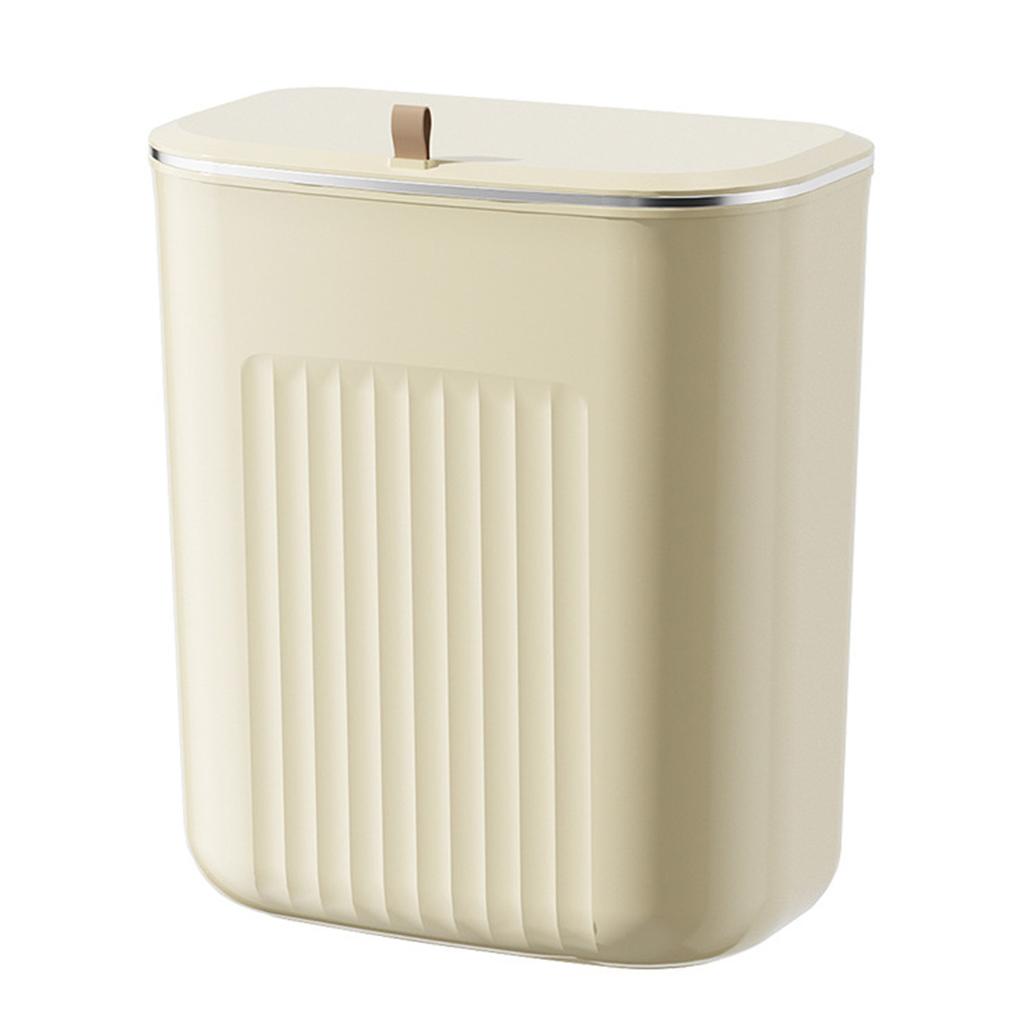 Wall Mounted Waste Bin Space Saving Large Capacity Aesthetic Design Rugged Hanging Trash Can for