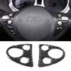 Soft Carbon Fiber Steering Wheel 4 Buttons Trim Sticker For Nissan Juke 2011-19