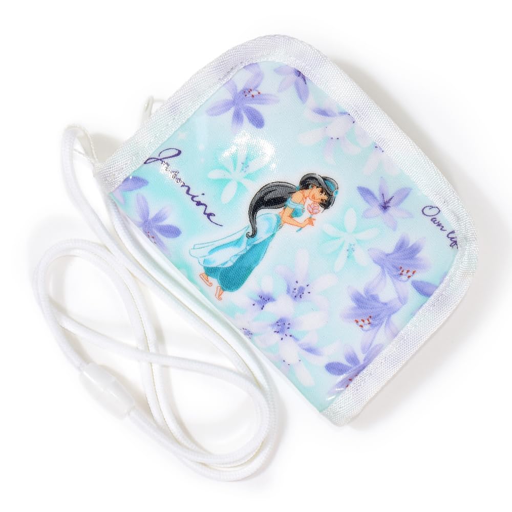 

COLORFUL CANDY STYLE Disney Coin Purse - Water-repellent, Lightweight, Stain-resistant, Kids Neck Purse/Wallet - Jasmine Aladdin Princess - N5618000