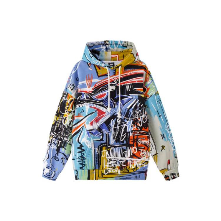 Li Ning Sweatshirts Unisex All Over Print Hooded Moderate Other LWDT007-1 L