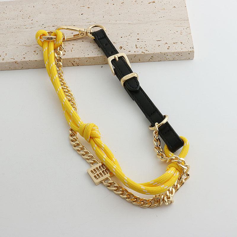 2024 Letní Horký Styl UIM Série Dlouhý Řetízek Přívěsek na Kabelku & Náramek s Více Kruhy Klíčenka Popruh