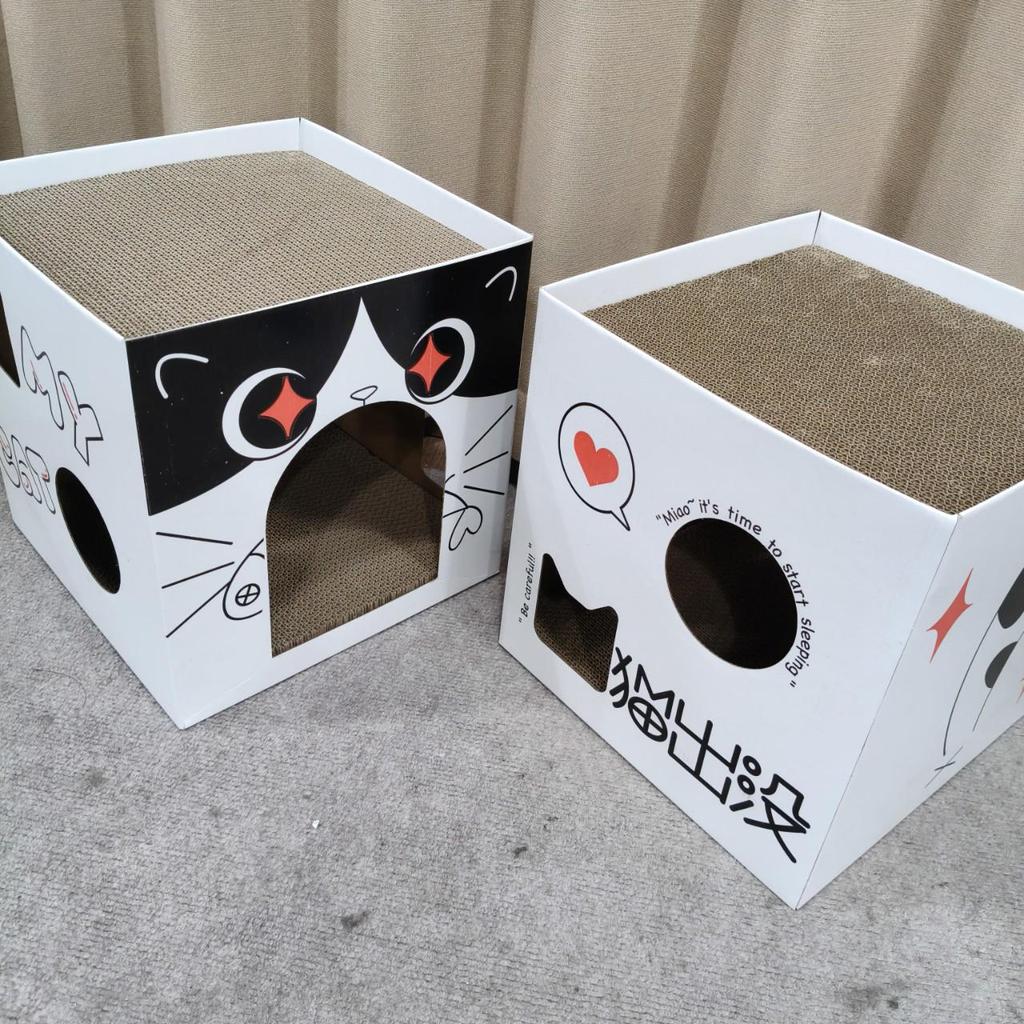 Yao Artisan Corrugated Cardboard Cat Bed & Scratcher