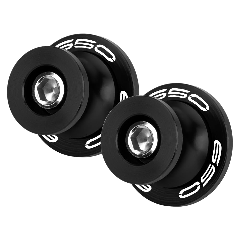 MotHeartCNC M8 Stand Hook for 650 2017-2024 Paddock Stand Hook Swing Arm Hook Spool Bobbin M8 650 Part (Black)