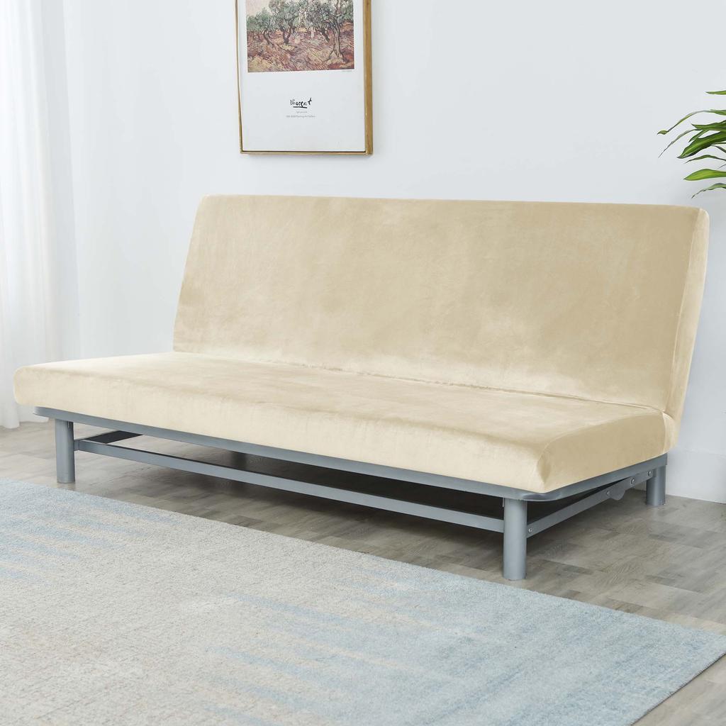 Cover For Sofa Bed 190-210Cm Cream Velour