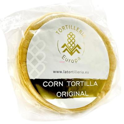 Žlutá kukuřičná tortilla od Tortillería Europa, 1 ks