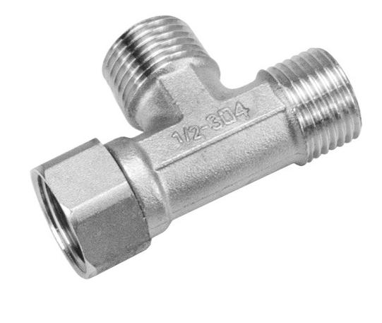 1/2" 3/4" 1" BSPT Female Male Elbow 90 Degree Tee 3 Ways Union Socket Rotated Connector Coupler 304 Stainless Steel